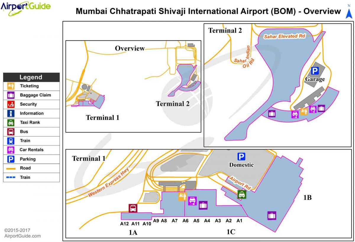 Željeznički kolodvor чхатрапати Shivaji karti