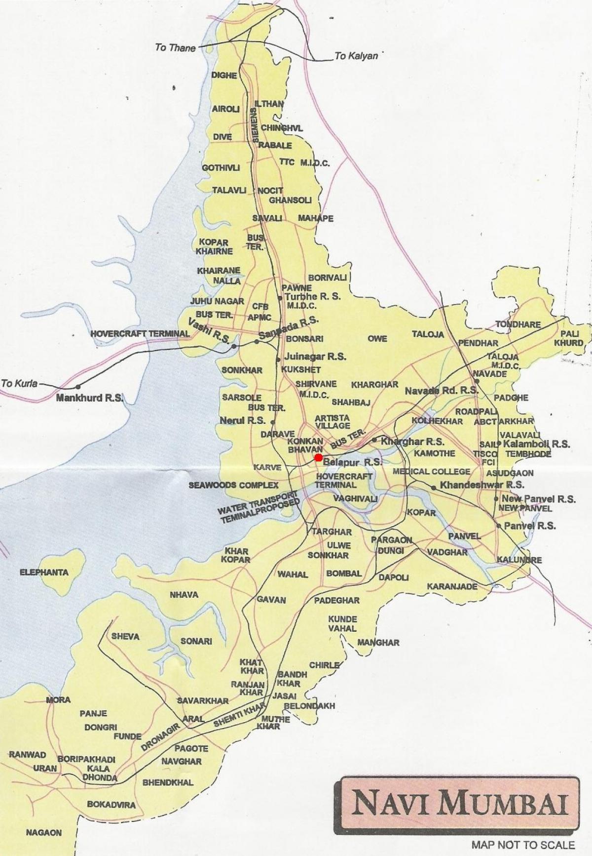 karta grada Navi Mumbai