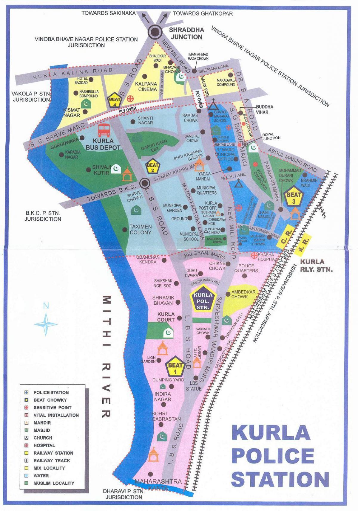 karta Mumbai Курла