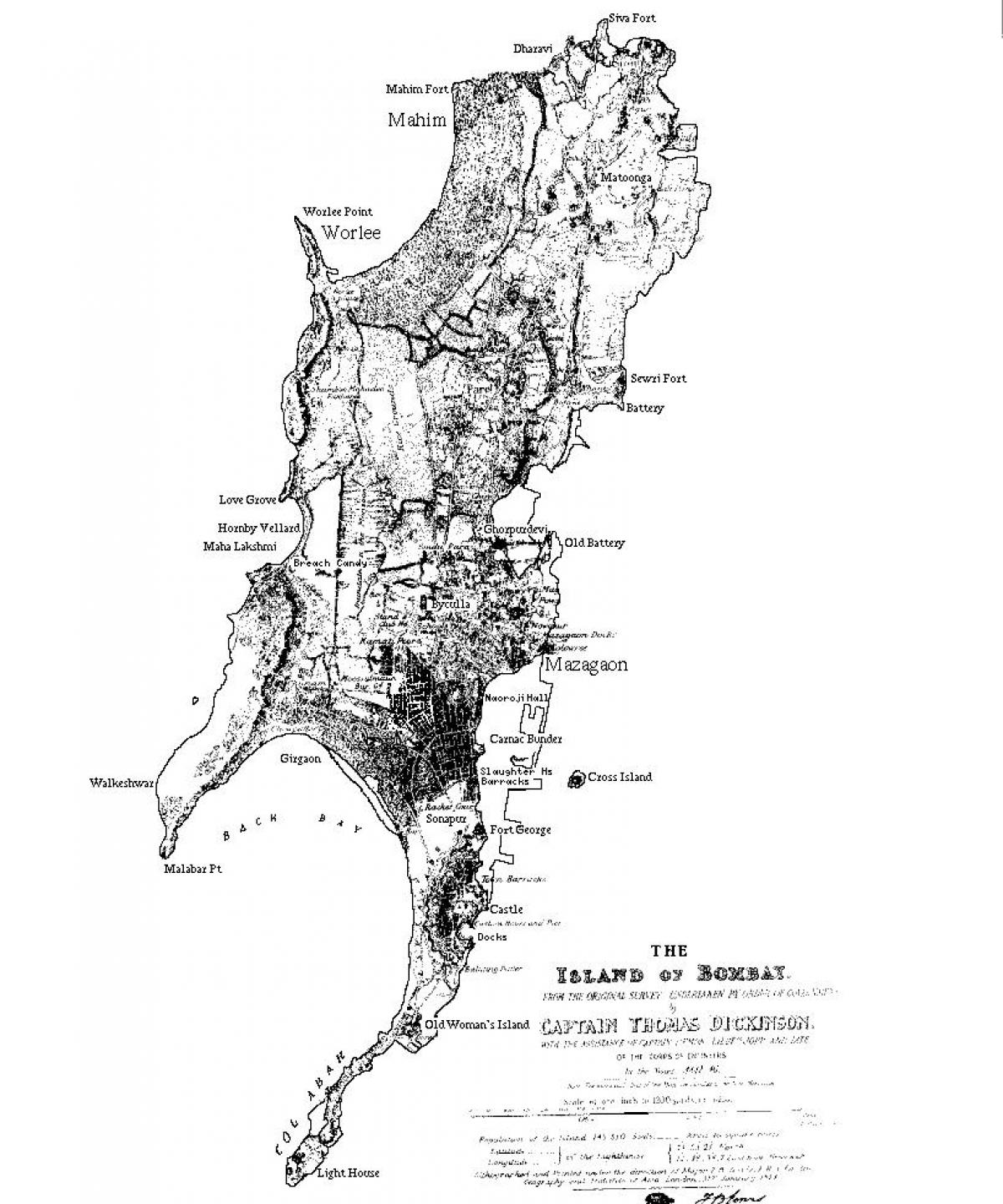 karta Mumbai otok