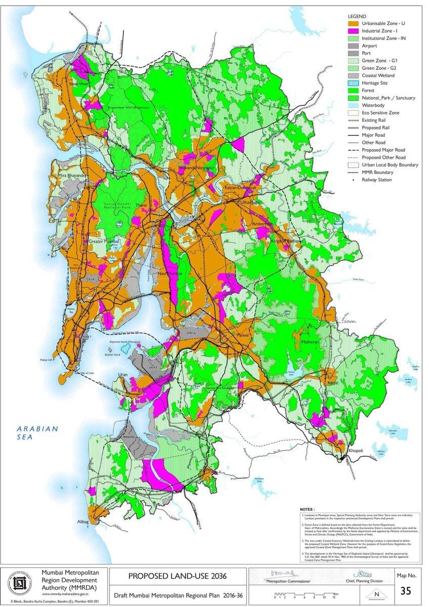 Sljedećih regionalnih karti plan