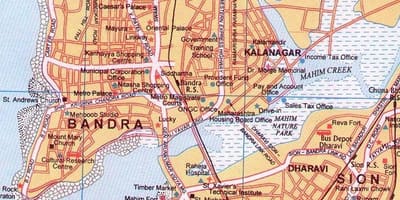 Karta бандра u Mumbai