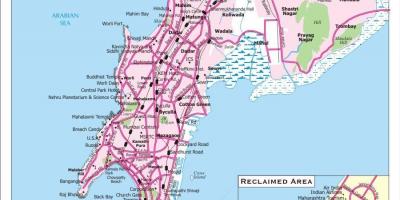 Karta grada Mumbai