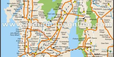 Fizička karta Mumbai