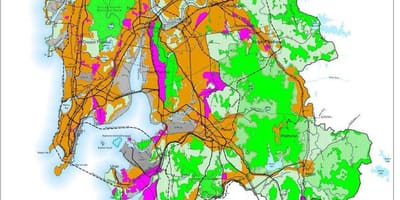 Sljedećih regionalnih karti plan
